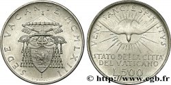 VATICAN ET ÉTATS PONTIFICAUX 500 Lire Sede Vacante Colombe et armes du cardinal Benedetto Aloisi Masella 1958 Rome SUP