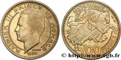 MONACO 100 Francs Rainier III / chevalier Grimaldi 1950 Paris SPL
