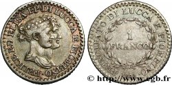 ITALIE - PRINCIPAUTÉ DE LUCQUES ET PIOMBINO - FÉLIX BACCIOCHI et ÉLISA BONAPARTE 1 Franco 1808 Florence TTB