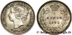CANADA 5 Cents Victoria 1891