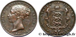 JERSEY 1/26 Shilling Victoria 1841  TTB