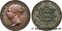 JERSEY 1/26 Shilling Reine Victoria 1851  TB+/TTB