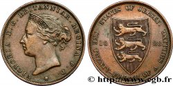 JERSEY 1/24 Shilling Reine Victoria 1888 Heaton - H