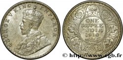 INDES BRITANNIQUES 1 Roupie Georges V 1918 Calcutta SUP