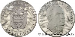 PANAMA 20 Balboas Simon Bolivar Proof 1975  SPL