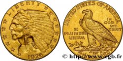 ÉTATS-UNIS D AMÉRIQUE 2 1/2 Dollars  Indian Head  1926 Philadelphie