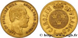 SWEDEN 1 Carolin ou 10 Francs or Charles XV 1869
 