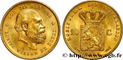 PAYS-BAS - ROYAUME DES PAYS-BAS - GUILLAUME III 10 Gulden, 2e type 1886 Utrecht