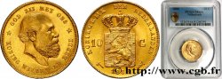 PAYS-BAS 10 Gulden or Guillaume III, 2e type 1886 Utrecht