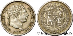 ROYAUME-UNI 1 Shilling Georges III 1817  TTB