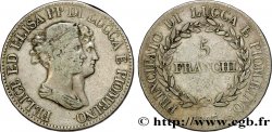 ITALIE - LUCQUES ET PIOMBINO 5 Franchi 1807 Florence TB