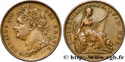ROYAUME-UNI 1 Farthing Georges IV 1821