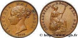 ROYAUME-UNI 1/2 Penny Victoria “tête jeune” 1858 