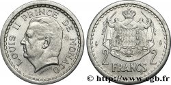 MONACO 2 Francs Louis II (1943) Paris