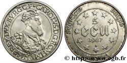 BELGIQUE 5 Ecu Charles Quint 1987  SPL