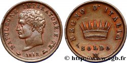 ITALIE - ROYAUME D ITALIE - NAPOLÉON Ier 1 Soldo 1812 Milan TTB+