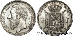 BELGIQUE - ROYAUME DE BELGIQUE - LÉOPOLD II 2 Francs légende française 1866  SUP