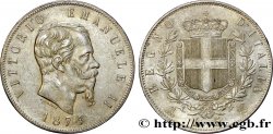 ITALIE 5 Lire Victor Emmanuel II 1874 Milan