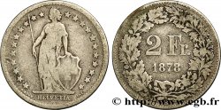 SWITZERLAND 2 Francs Helvetia 1878 Berne