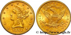 ÉTATS-UNIS D AMÉRIQUE 10 Dollars or  Liberty  1894 Philadelphie SUP