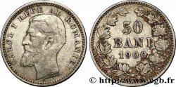 ROMANIA 50 Bani Charles Ier 1900 Bucarest