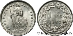 SUIZA 1 Franc Helvetia 1963 Berne