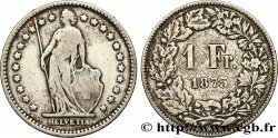 SUISSE 1 Franc Helvetia 1875 Berne TB