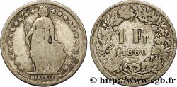 SUISSE 1 Franc Helvetia 1880 Berne