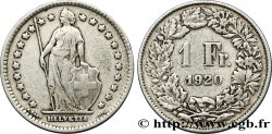 SUISSE 1 Franc Helvetia 1920 Berne - B