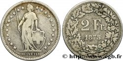 SUIZA 2 Francs Helvetia 1875 Berne