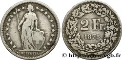 SWITZERLAND 2 Francs Helvetia 1875 Berne