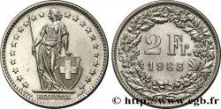 SCHWEIZ 2 Francs Helvetia 1965 Berne