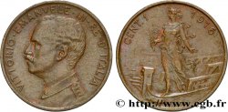ITALIE 1 Centesimo Victor Emmanuel III 1916 Rome - R SUP