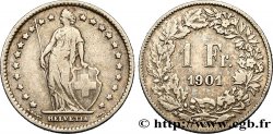 SVIZZERA  1 Franc Helvetia 1901 Berne - B