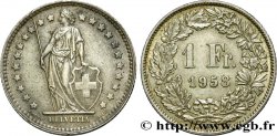 SWITZERLAND 1 Franc Helvetia 1958 Berne