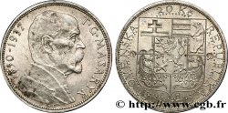 TCHÉCOSLOVAQUIE 20 Korun Mort du Président Thomas Masaryk 1937  SUP