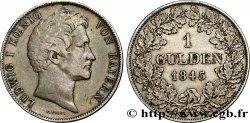 ALLEMAGNE - BAVIÈRE 1 Gulden Louis Ier 1845 Munich