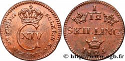 SUÈDE 1/12 Skilling Charles XIV 1825  SUP