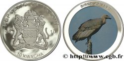 MALAWI 10 Kwacha Proof série oiseaux de proie : vautour 2010 