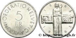 SUISSE 5 Francs centenaire de la Croix Rouge 1963 Berne