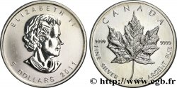 CANADA 5 Dollars (1 once) Proof feuille d’érable 2011 