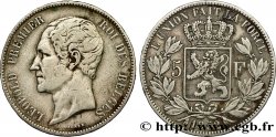 BELGIEN 5 Francs Léopold Ier 1852 Bruxelles