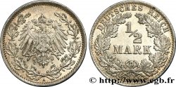 ALLEMAGNE 1/2 Mark Empire aigle impérial 1908 Berlin SUP