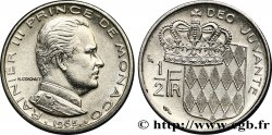 MONACO 1/2 Franc Rainier III / écu couronné 1965 Paris