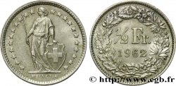 SWITZERLAND 1/2 Franc Helvetia 1962 Berne