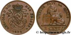 BELGIQUE 2 Centimes Léopold II 1876