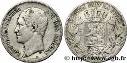 BELGIQUE 5 Francs Léopold Ier 1851  TB