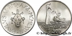 VATICAN ET ÉTATS PONTIFICAUX 500 Lire frappe au nom de Paul VI an XVI / Jésus marchant sur l’eau 1978 Rome SPL
