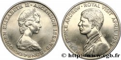 ASCENSION 50 Pence visite du Prince Andrew 1984  SPL