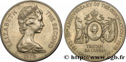 TRISTAN DA CUNHA 1 Crown 25e anniversaire du couronnement d’Elizabeth II 1978  SUP